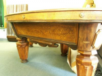 Similar to J.M Brunswick & Balke Co.'s Virginius Eleven Ball pool table #3 — Oval Shaped Brunswick & Balke Billiard Table 1874