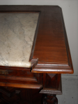 figural buffet top right2 — victorian walnut buffet with inset marble top
