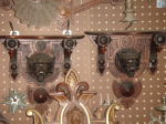 LIONSHELF1 — walnut victorian lion shelves