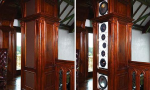Home Theater Speakers hidden in Column — Need Wall/Ceiling Ideas For Theater Room