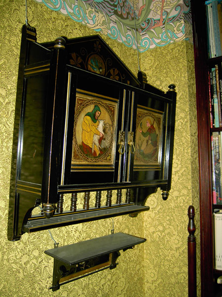 cabinet3 in situ — Gothic Folk Art Cupboard