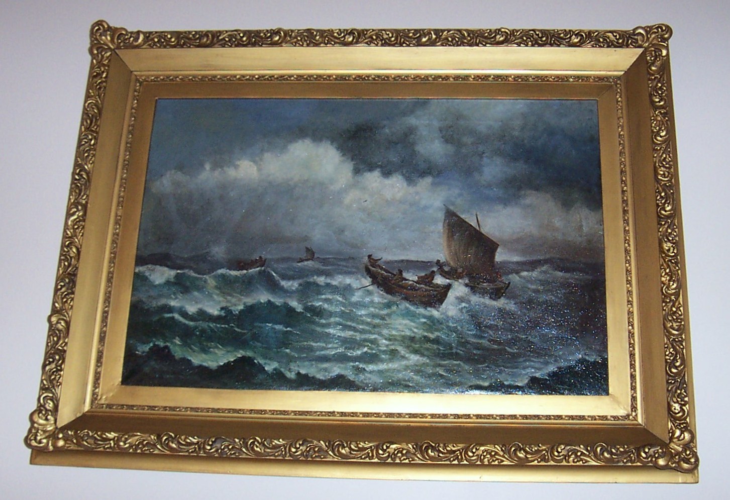 DCP 0083 — For Sale - 19th Century Oil Painting on Canvas - Seascape