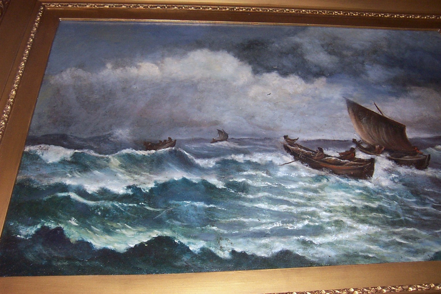 DCP 0085   sm — For Sale - 19th Century Oil Painting on Canvas - Seascape