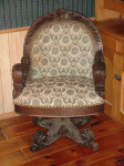 Oak Carved Senate Desk Chair — Oak Carved Desk Chair