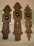 NORWALK ENTRY PLATES — Brass/Bronze Victorian hardware