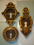 branford,norwalk&nimmick&brittain pocket pulls — Brass/Bronze Victorian hardware