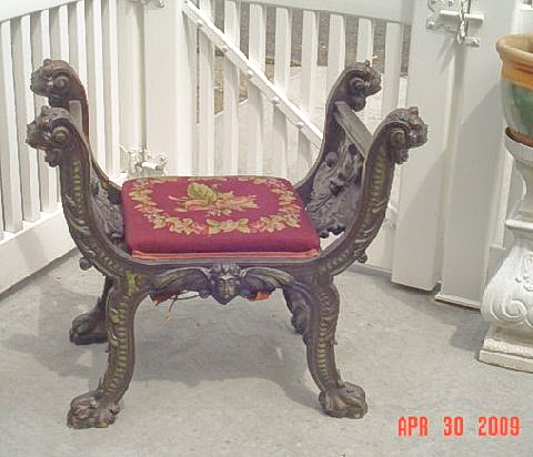 carved seat 4 — New member needs assistance identifying carved bench