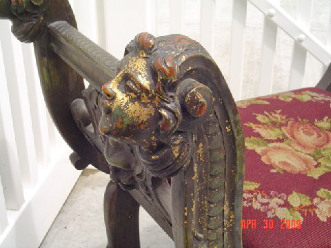 carved seat 8 — New member needs assistance identifying carved bench