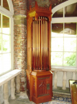Gothic Cue Cabinet — Nice Unique Gothic Pool Table w/ Matching Cue & Ball Cabinets currently on Ebay