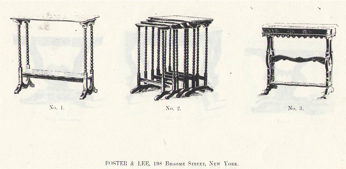 1858 Foster & Lee catalogue — Does anyone have information about this table?