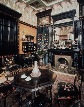 rockefeller house pr 335 — Rockefeller Smoking Room table (WAY in back)