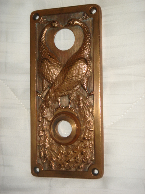 sargent peacock plate — Brass/Bronze Victorian hardware