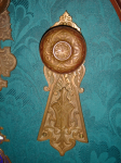 corbin entry knob & plate — Brass/Bronze Victorian hardware