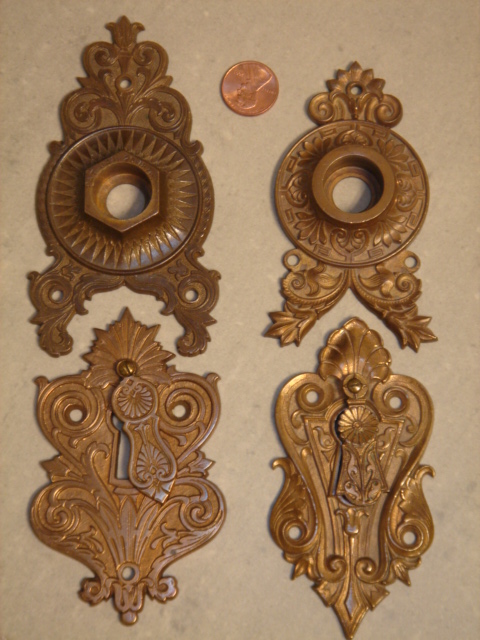 mccc triangles & keyholes — Brass/Bronze Victorian hardware