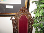 Picture 508 — carved cherub high back