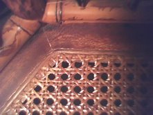 cane seat topview of inner rear left side — I have a chair I need help identifying