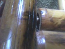 joint showing hollow bamboo with wooden peg inside — I have a chair I need help identifying