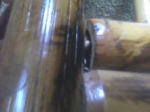 joint showing hollow bamboo with wooden peg inside — I have a chair I need help identifying