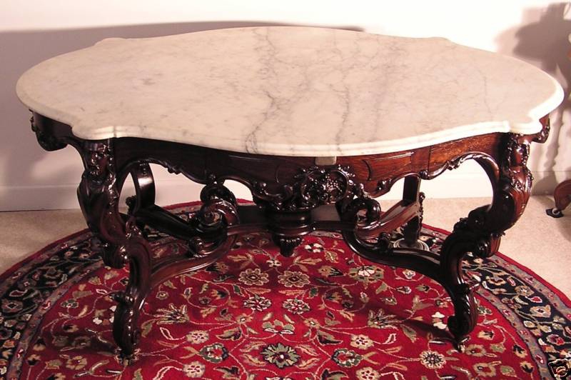 Belter Center table a — Nice signed Belter marble top center table currently on ebay.