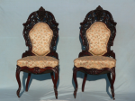 Meeks Side chairs (1) — rare Meeks victorian parlor set for sale
