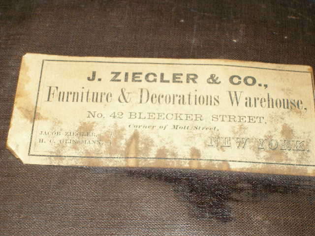 c7 — Pottier & Stymus rosewood double parlor set w/ original silk upholstery