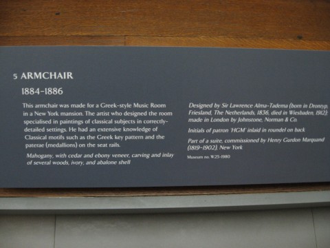 fancy chair 2 — Pics from the Victoria & Albert Museum