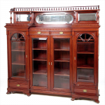 Mahogany Eastlake Bookcase — American or British Victorian Bookcase?