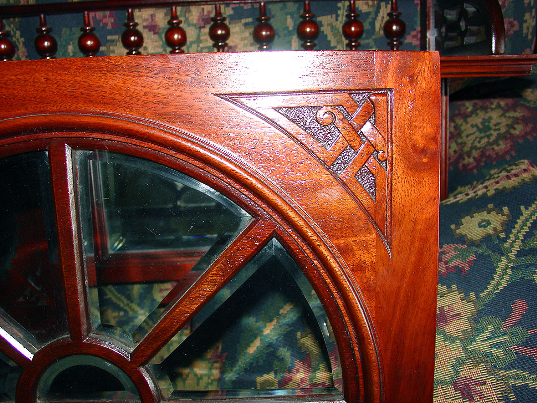 Mahogany Eastlake Bookcase  2 — American or British Victorian Bookcase?