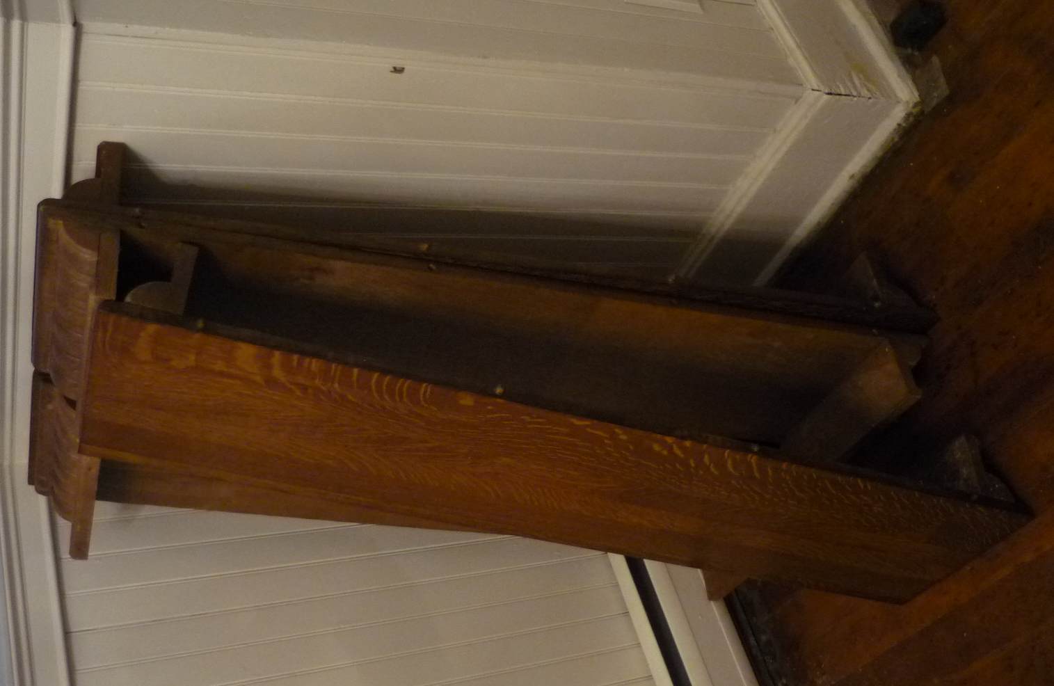 tab8 — Antique American Oak 48 inch Dining Table with 6 Leaves Gloversville NY $1500 