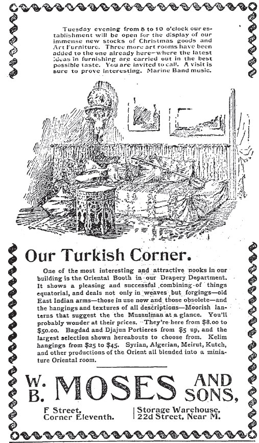wapo18951201 turk — Victorian "Turkish Corners" and related Middle-Eastern Exotica