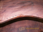 100 0803 — Identification of RJ Horner oak Kidney Shaped Table