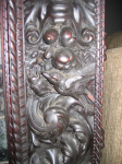 Cabinet Beetle — Carved Wine Cabinet - Stained Glass