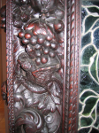 Cabinet Snake — Carved Wine Cabinet - Stained Glass