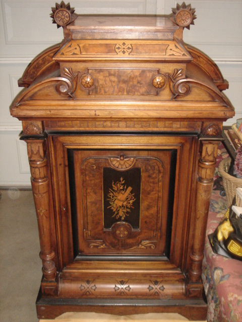cab1 — ren revival parlor cabinet - indentification?