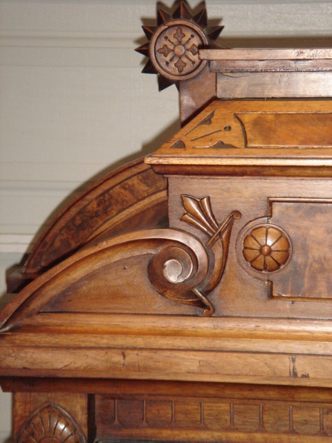 cab4 — ren revival parlor cabinet - indentification?