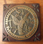 cockatoobrass6 — aesthetic bronze furniture plaque