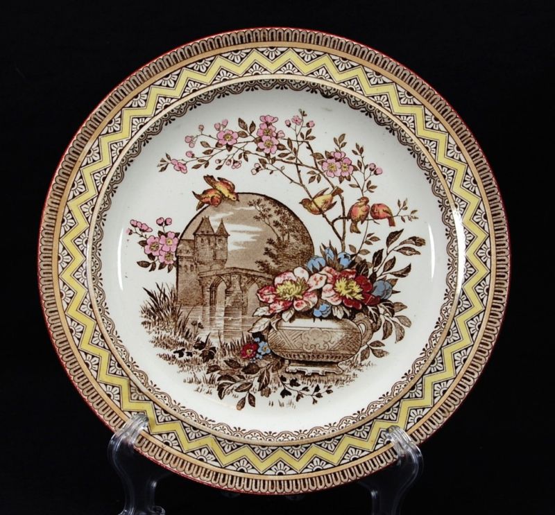 polychrome transfer plate — Help with aesthetic transferware pattern