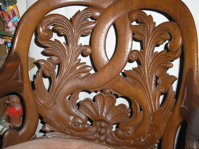 Belter chair 2 — Victorian chair, parents/grandparents called it the "BELTER"chair maybe Henkels