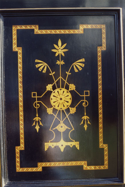 door — Faux-marquetry Aesthetic Cabinet