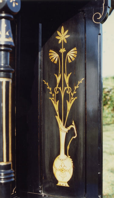 right vase — Faux-marquetry Aesthetic Cabinet
