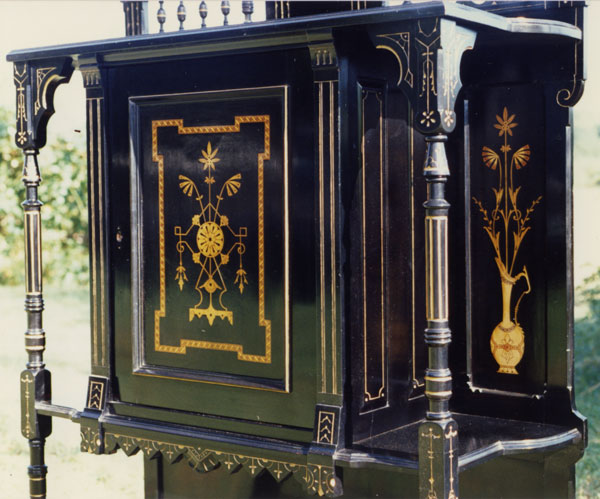 mid section — Faux-marquetry Aesthetic Cabinet
