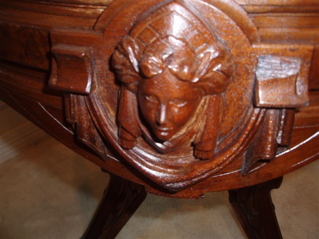 Rudy Lane items 745 — RARE PIECE OF HISTORY FOR SALE Renaissance Revival Antique Marble Top Table 