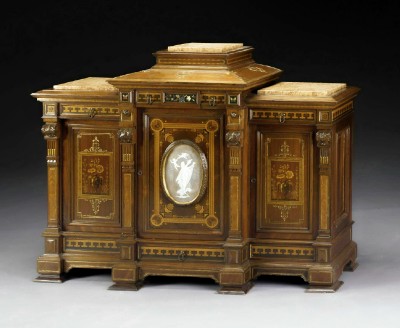 HB cabinet g bw — Genuine Herter Brothers Cabinet for Sale