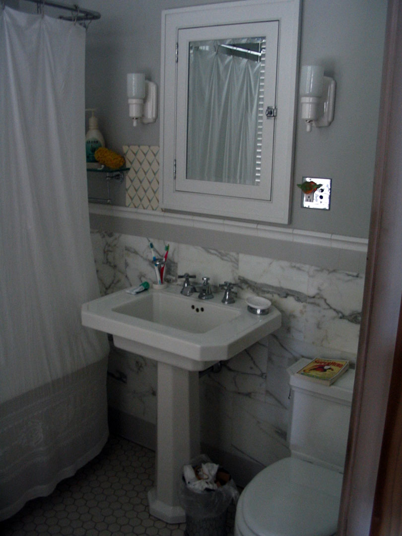 new 2nd floor bathroom — My Italianate twin in University City