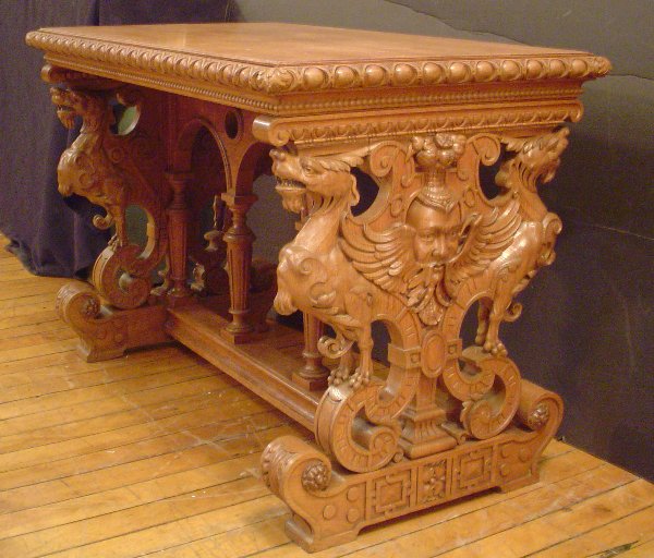 Great Library Table — Bob Courtney Auction - Millbury Mass. 5-17-08 - Nice Stuff - As Always! 
