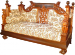 Horner Sofa w   Finials — Bob Courtney Auction - Millbury Mass. 5-17-08 - Nice Stuff - As Always! 