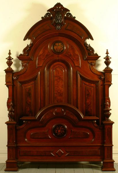 RS   Walnut & Burl Rennaisance Bed — Bed Thread