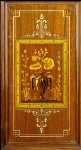 HB cabinet inliad d L — Genuine Herter Brothers Cabinet for Sale