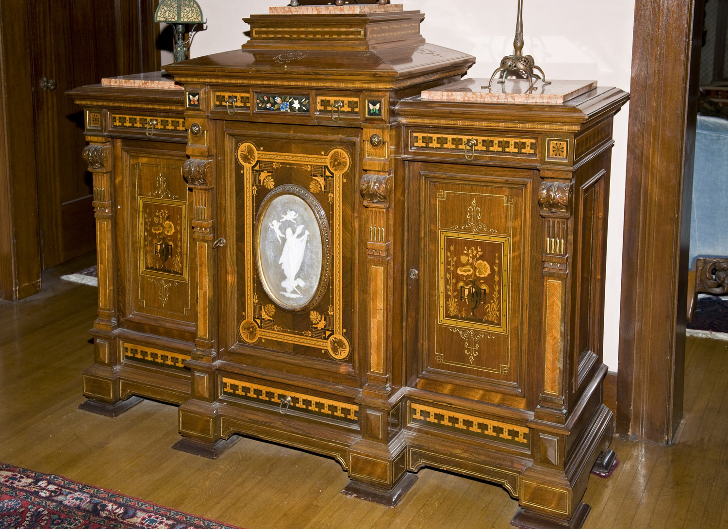 D3T 0887 — HERTER BROTHERS PARLOR CABINET circa 1870