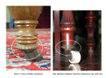 01 — Beaded Brass Caster Ferrules On High End Victorian Chairs and ???